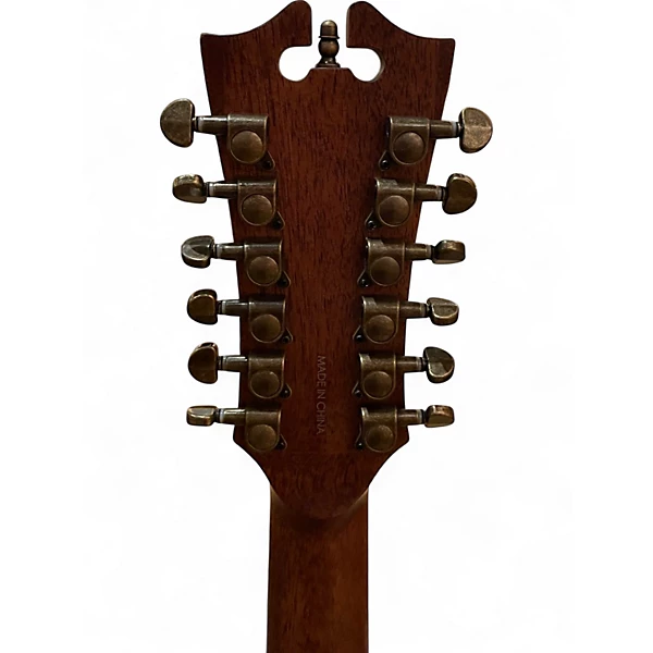 Used D'Angelico Premier Fulton Iced Tea Burst 12 String Acoustic Electric Guitar