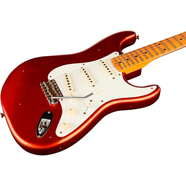 Limited Edition 56 Stratocaster Relic Electric Guitar Super Faded Aged Candy Apple Red