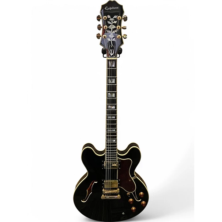 Used Epiphone Sheraton II Black Hollow Body Electric Guitar