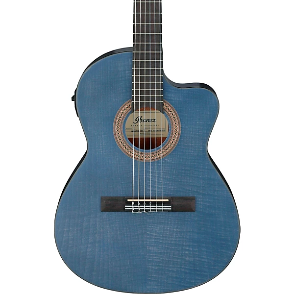 GA5MHTCE Classical Nylon String Acoustic Electric Guitar Blue Berry