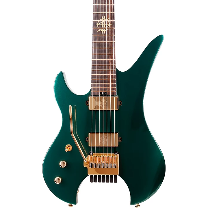 Schecter Guitar Research Synyster Gates Custom 7 String TR Headless Left Handed Electric Guitar Oak Green Metallic