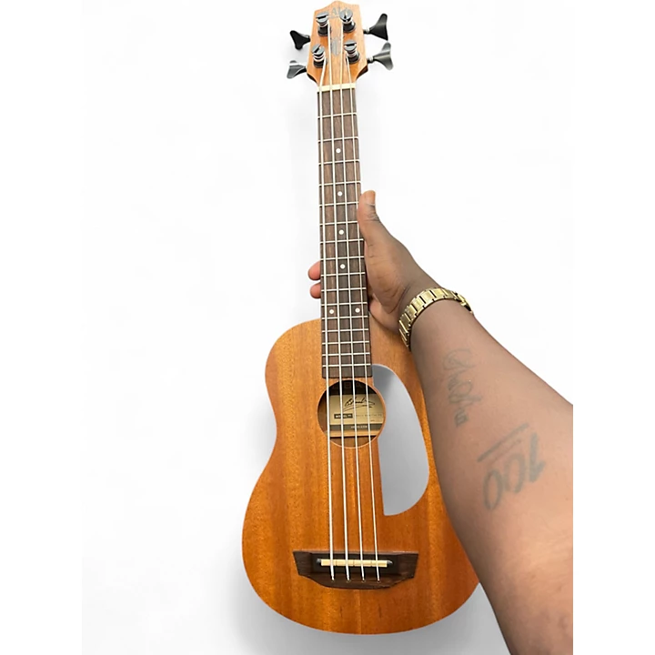 Used Kala Exotic Mahogany U Bass Mahogany Acoustic Bass Guitar
