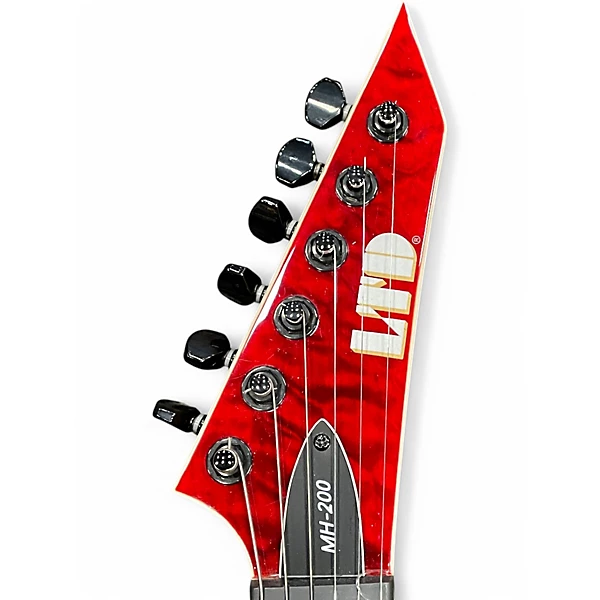 ESP Used ESP LTD MH200 Red Solid Body Electric Guitar
