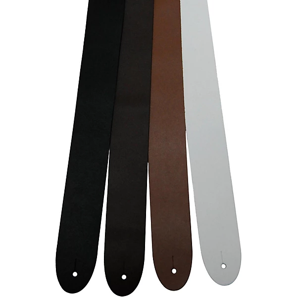 2 Basic Leather Guitar Strap Black