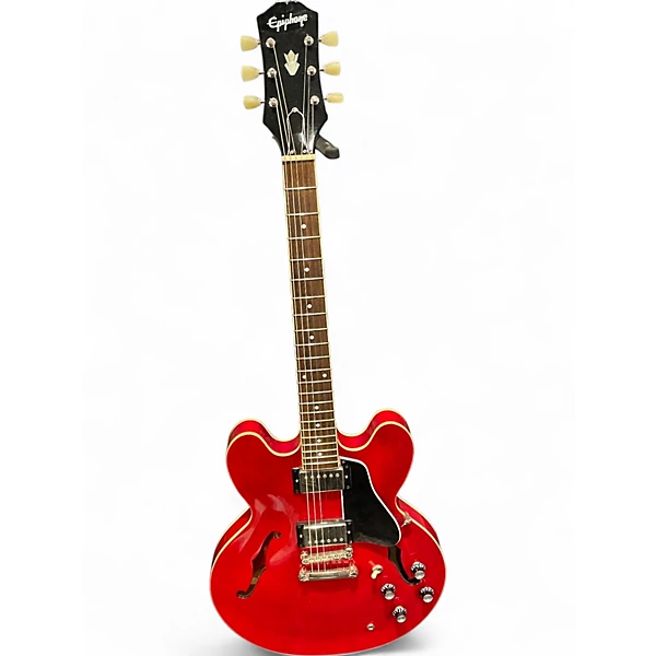 Epiphone Used Epiphone ES335 Candy Apple Red Hollow Body Electric Guitar