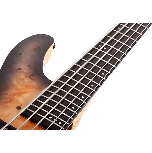 Schecter Guitar Research Reaper 5 5 String Electric Bass Guitar Satin Charcoal Burst