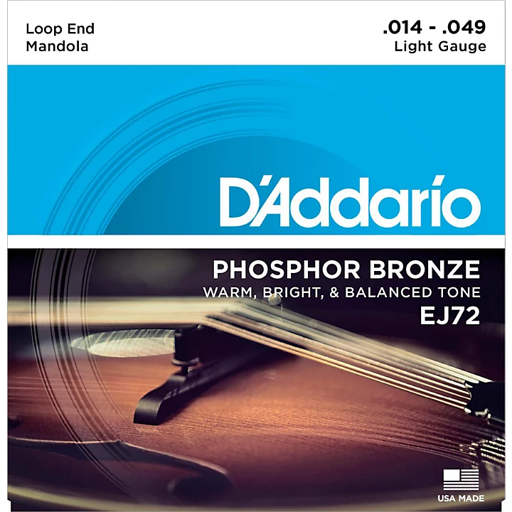 EJ72 Phosphor Bronze Light Mandola Strings