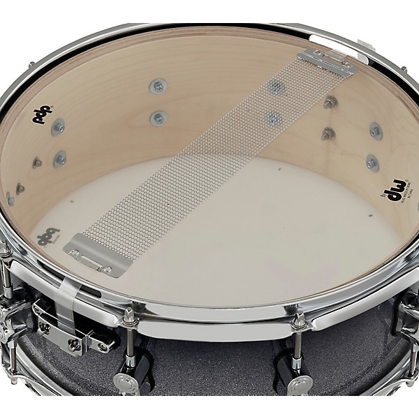 Concept Maple Series Snare Drum Silver to Black Sparkle Fade 55x14