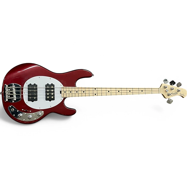 Sterling by Music Man Used Sterling by Music Man StingRay Ray4HH Maple Fingerboard Candy Apple Red Electric Bass Guitar.gc