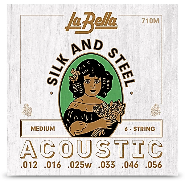 710M Silk Steel Medium Acoustic Guitar Strings