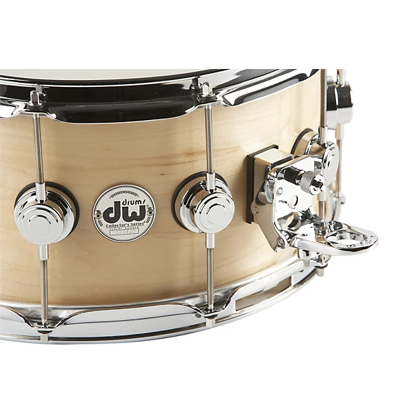 DW Collectors Series Satin Oil Snare Drum Level 1 Natural with Chrome Hardware 7x14 H89936004001001.gc
