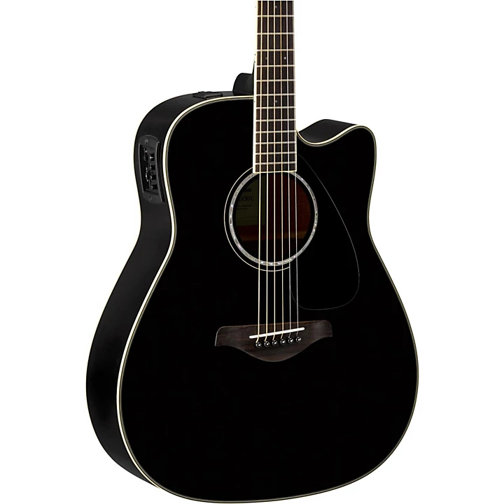FGX830C Folk Acoustic Electric Guitar Black
