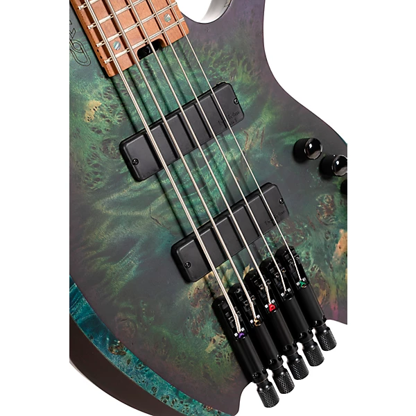 Space 5 Headless 5 String Electric Bass Star Dust Green