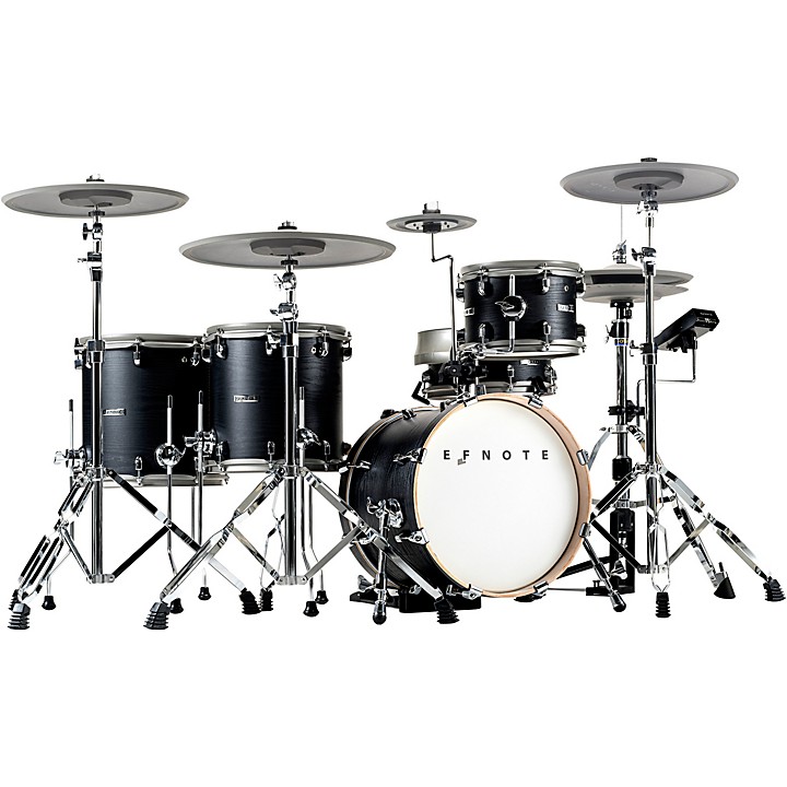 5X Acoustic Designed Electronic Drum Set Black Oak Wrap