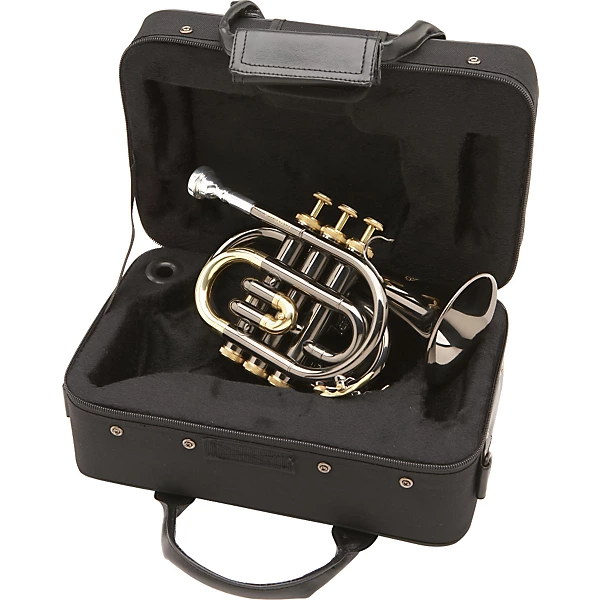 MXPT 5801 BK Black Nickel Series Pocket Trumpet Black Nickel