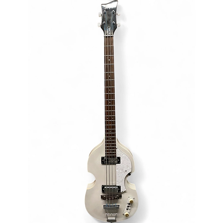 Hofner Used Hofner HIBBPE White Electric Bass Guitar.gc