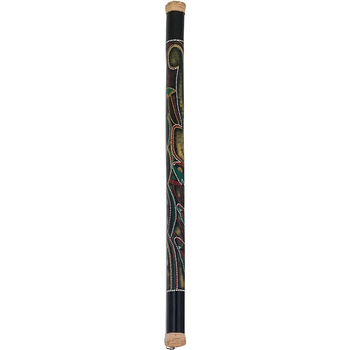 40 in Bamboo Rainstick in Hand Painted Hidden Spirit Finish