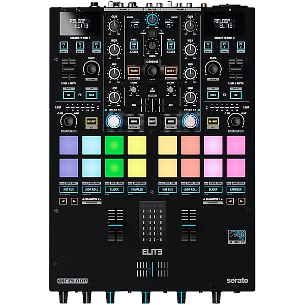 ELITE 2 Channel DVS Battle Mixer for Serato DJ Pro