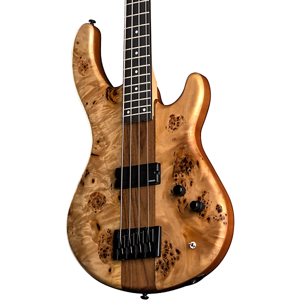 Dean Edge Pro Select Burled Poplar Electric Bass Satin Natural
