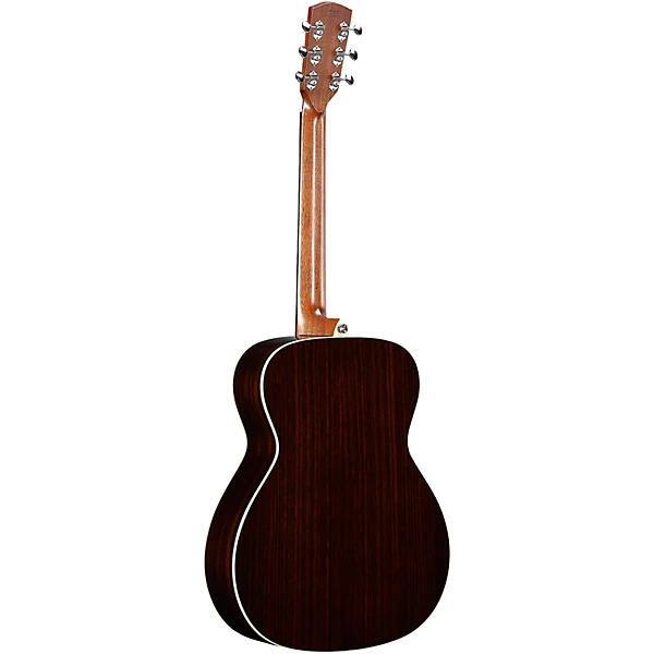 LF70e Herringbone Laureate Series Folk OM Acoustic Electric Guitar Blacktop
