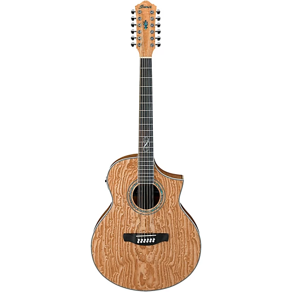 Ibanez Exotic Wood Series EW2012ASENT 12 String Acoustic Electric Guitar Gloss Natural