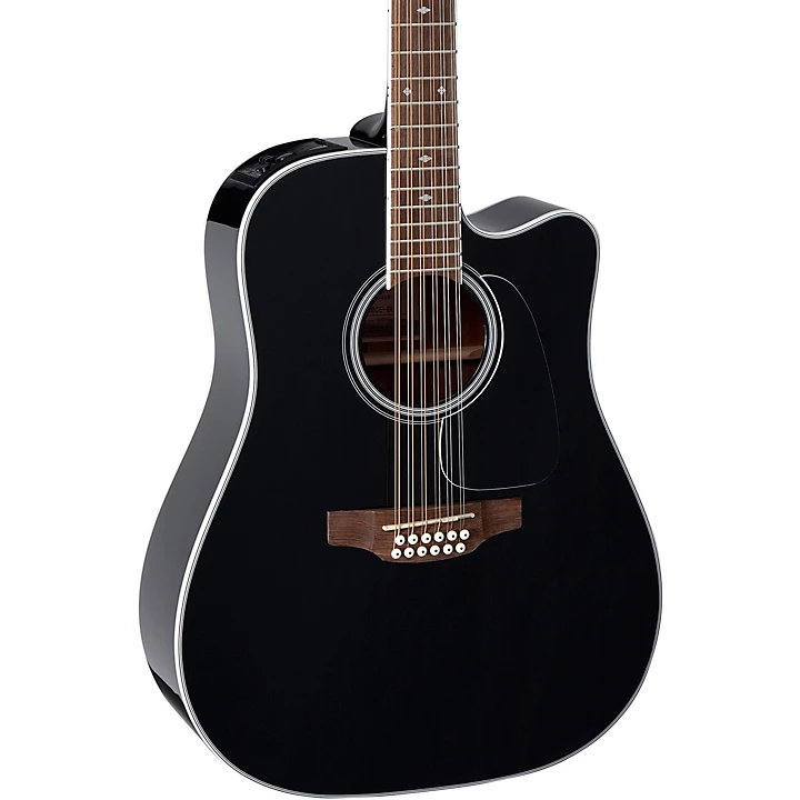 Takamine GD38CE Dreadnought 12 String Acoustic Electric Guitar Black
