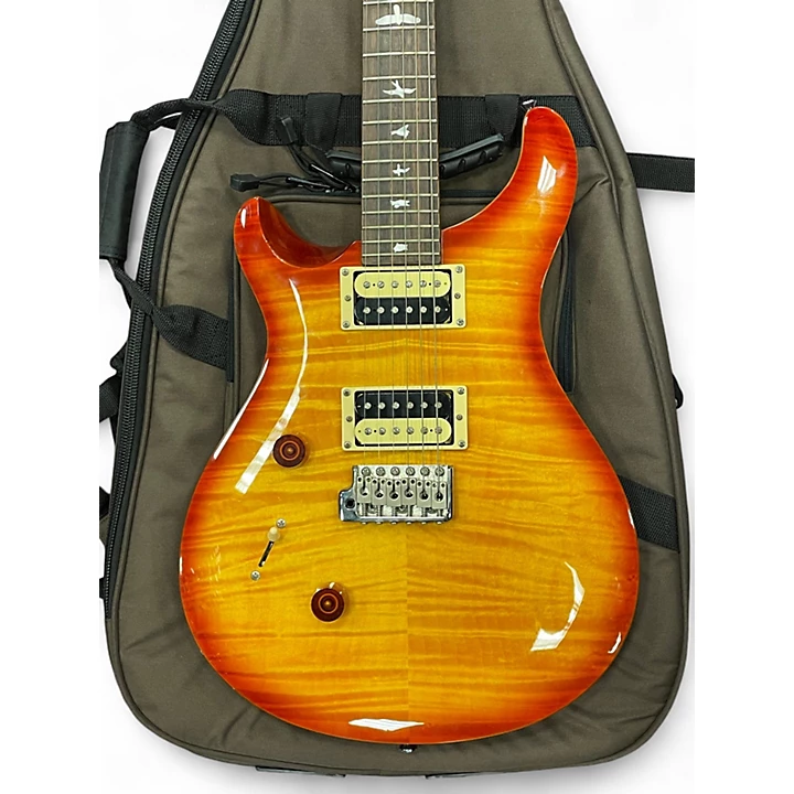 PRS Used PRS SE CUSTOM 24 LEFT HANDED Cherry Sunburst Electric Guitar.gc