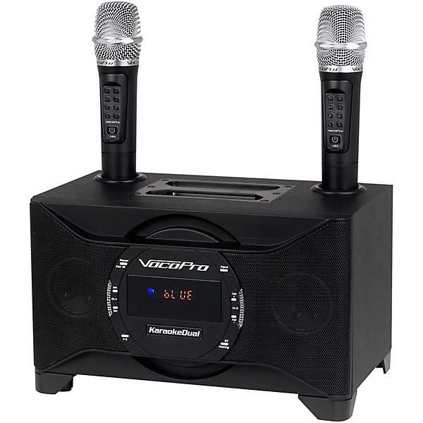 VocoPro KaraokeDual Plus Karaoke System with Wireless Microphones and Bluetooth Level 1 L45112004000000.gc