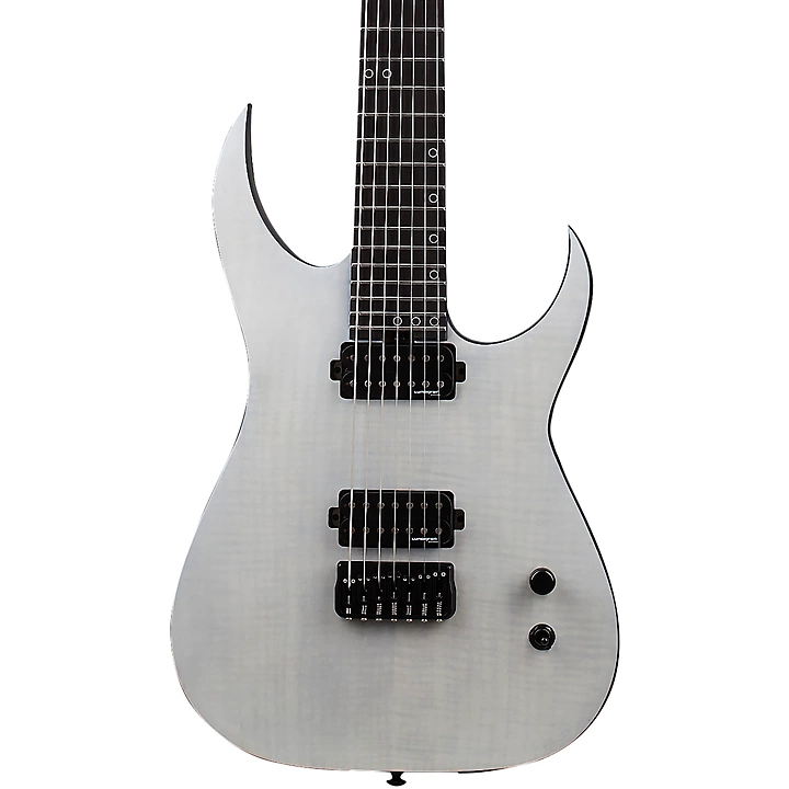 Schecter Guitar Research KM 7 MK III Legacy 7 String Electric Guitar Transparent White Satin