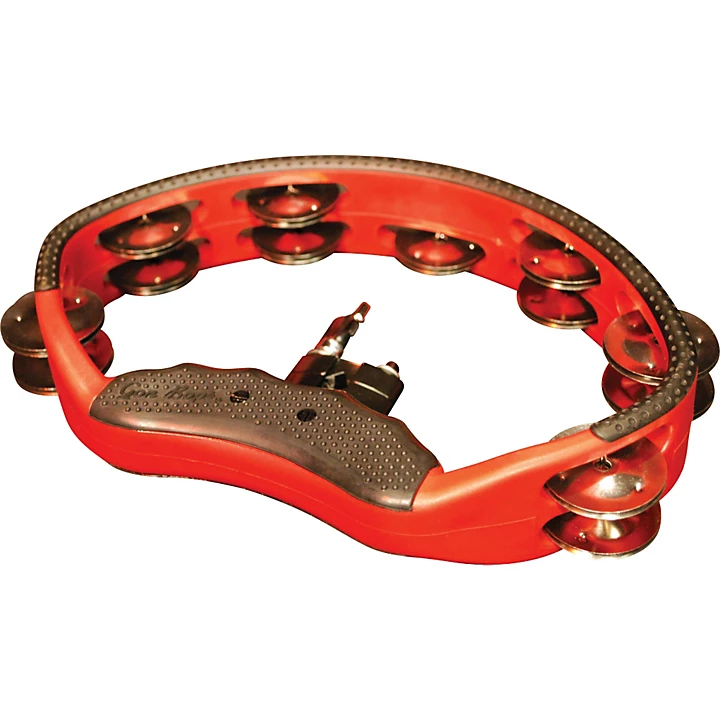 Tambourine with Quick Release Mount Red