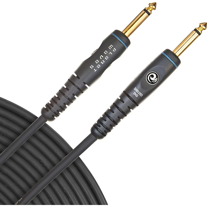 Gold Plated 1 4 Straight Instrument Cable 10 ft