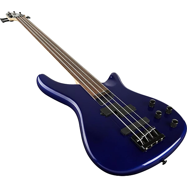 LX200BF Fretless Series III Electric Bass Guitar Metallic Blue