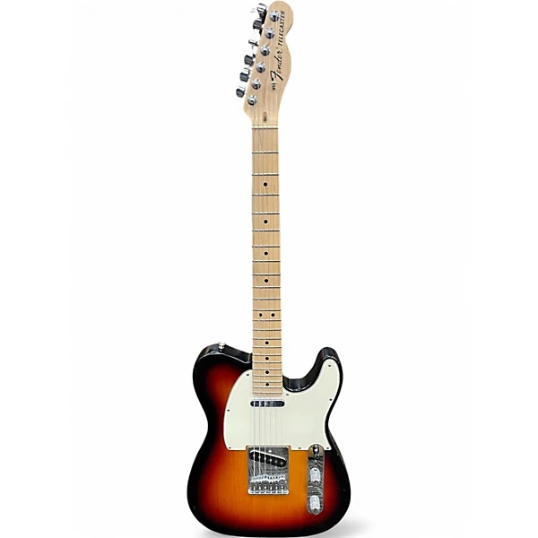 Fender Used 2009 Fender Highway One Telecaster 3 Tone Sunburst Solid Body Electric Guitar.gc