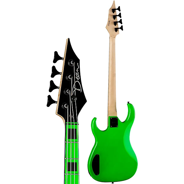 Dean Custom Zone 4 String Bass Guitar Nuclear Green
