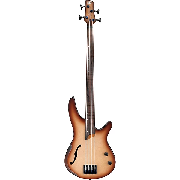 Bass Workshop SRH500F Fretless Electric Bass Flat Natural Browned Burst