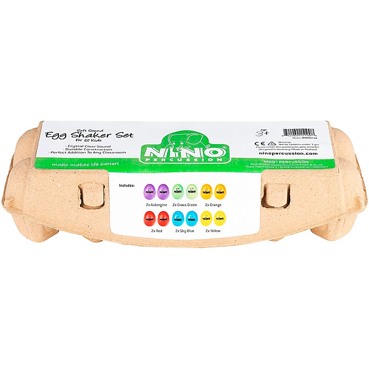 12pc Soft Egg Shaker Set with Carton