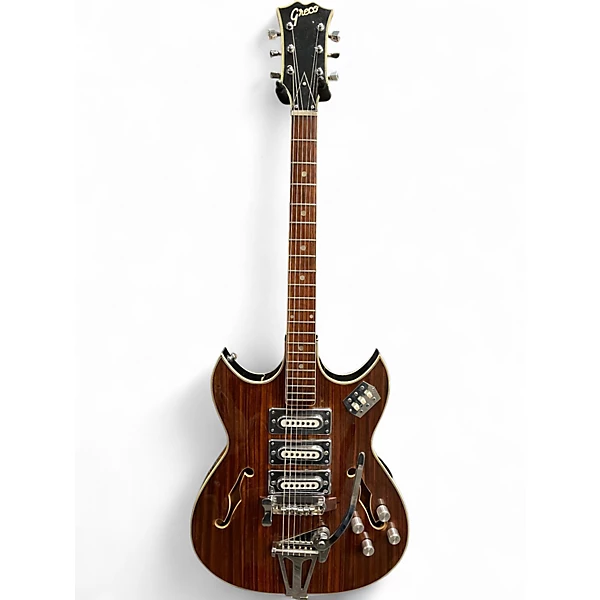 Vintage 1960s Greco 921 Rosewood Hollow Body Electric Guitar