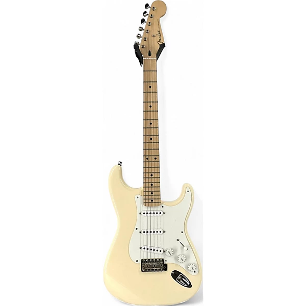 Used Fender Artist Series Jimmie Vaughan Tex Mex Stratocaster Cream Solid Body Electric Guitar