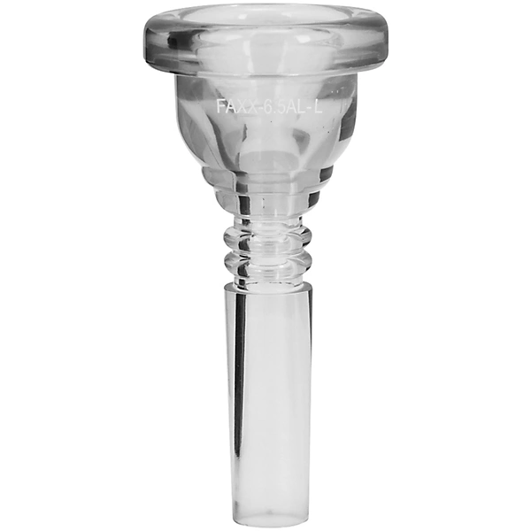 Faxx Plastic Trombone Mouthpiece Large Shank Clear 65AL