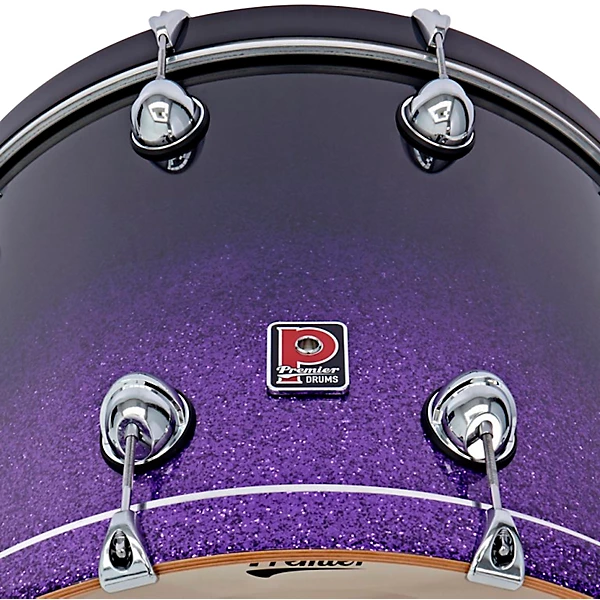 Genista Maple 4 Piece Shell Pack With 22 Bass Drum Purple Fade