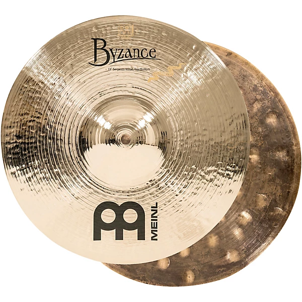 MEINL Byzance Brilliant Serpents Hi Hat Cymbal Pair 13 in.