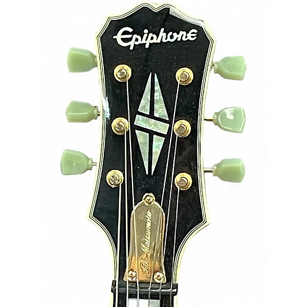 Epiphone Used Epiphone Limited Edition Tak Matsumoto DC Custom Black Solid Body Electric Guitar