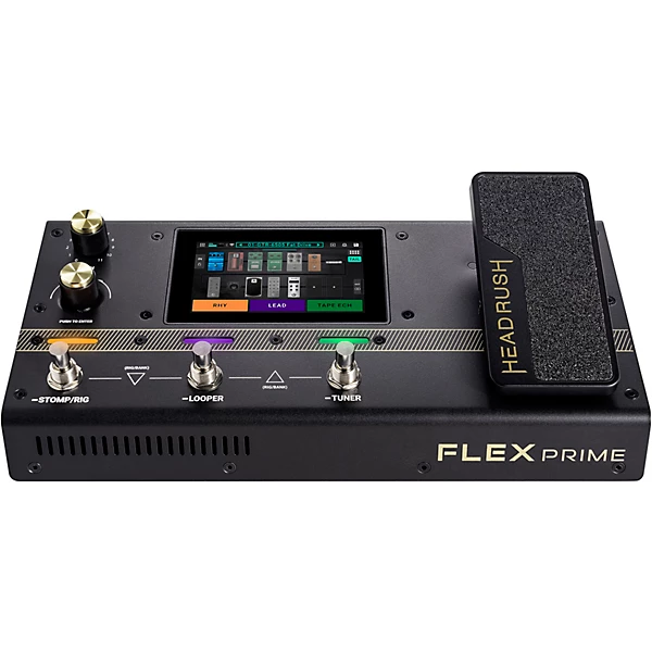 HeadRush Flex Prime Guitar Multi Effects Processor Amp Modeler Pedal Level 1 Black M13964004001000.gc