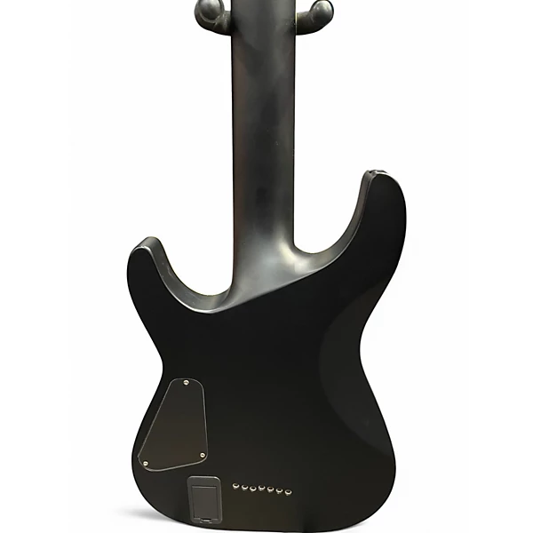Used Schecter Guitar Research DAMIEN PLATINUM 7 Flat Black Solid Body Electric Guitar