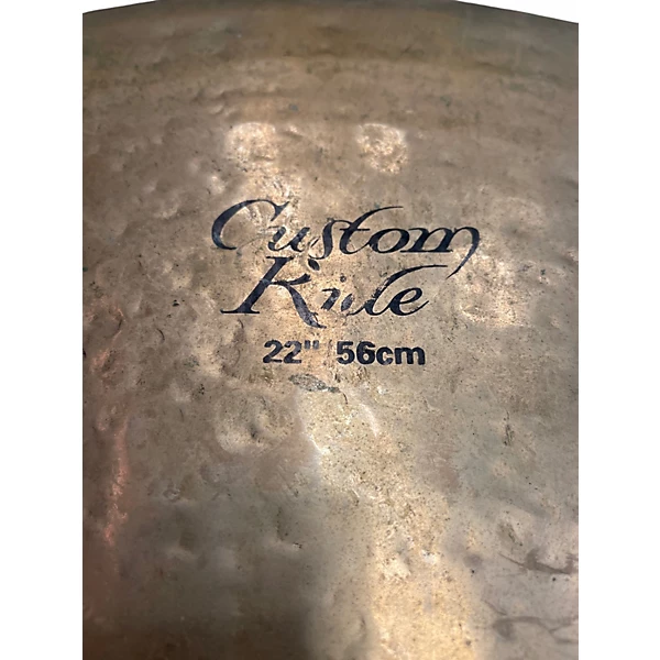 Zildjian Used Zildjian 22in K Custom Ride Brilliant Cymbal.gc