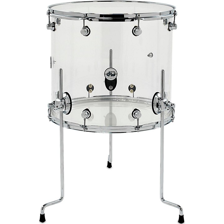 Design Series Acrylic Floor Tom with Chrome Hardware