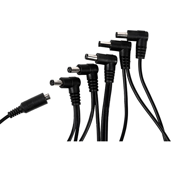5 Output Daisy Chain Power Adapter Cable with Female Input Barrel Plug