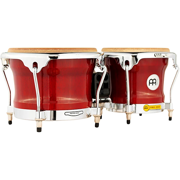 Free Ride Series FWB400 Wood Bongos 85 x 7 in Cherry Red