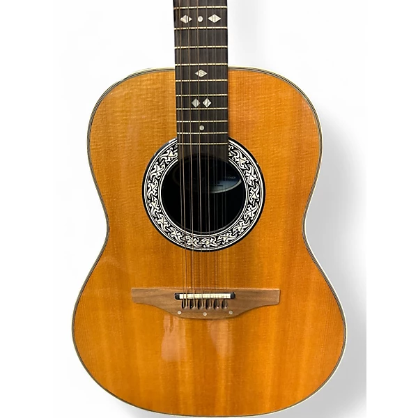 Used Ovation 1755Custom Balladeer Natural 12 String Acoustic Electric Guitar