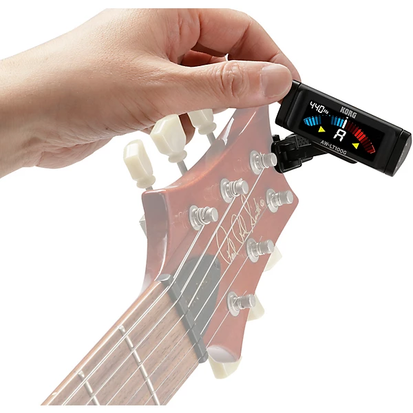 AW LT100G Clip On Guitar Tuner Black